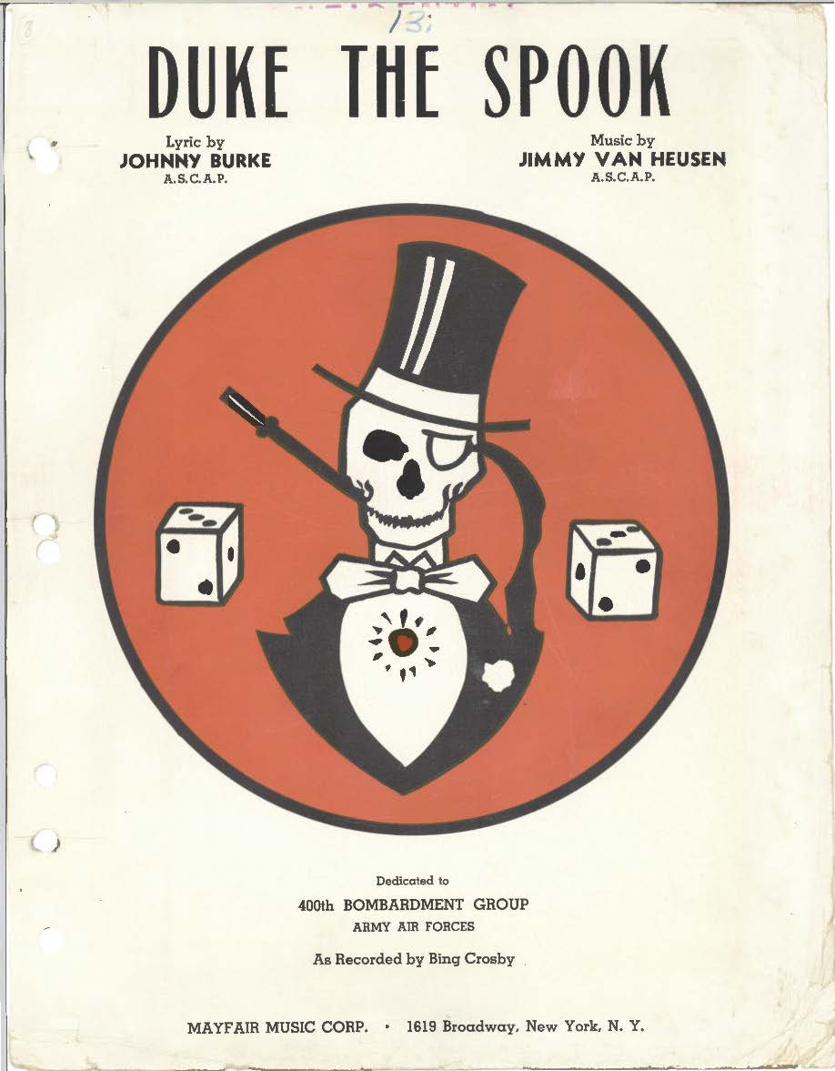 "Duke the Spook" songbook cover